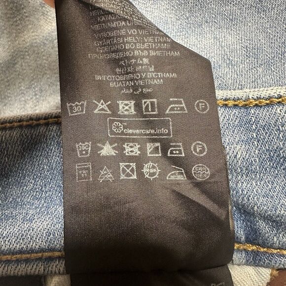 G Star Raw Jeans Men 32x32 D Staq Slim Button Fly Faded Light Blue Stretch Denim - Picture 10 of 12